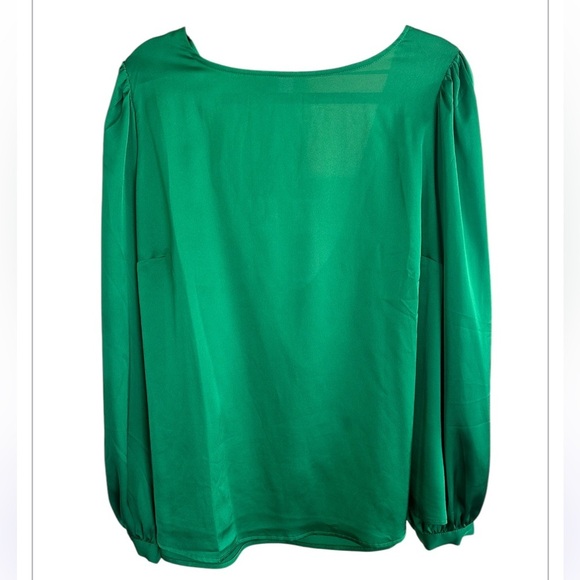 Plus Size Eloquii Draped Back Blouse - Picture 2 of 4